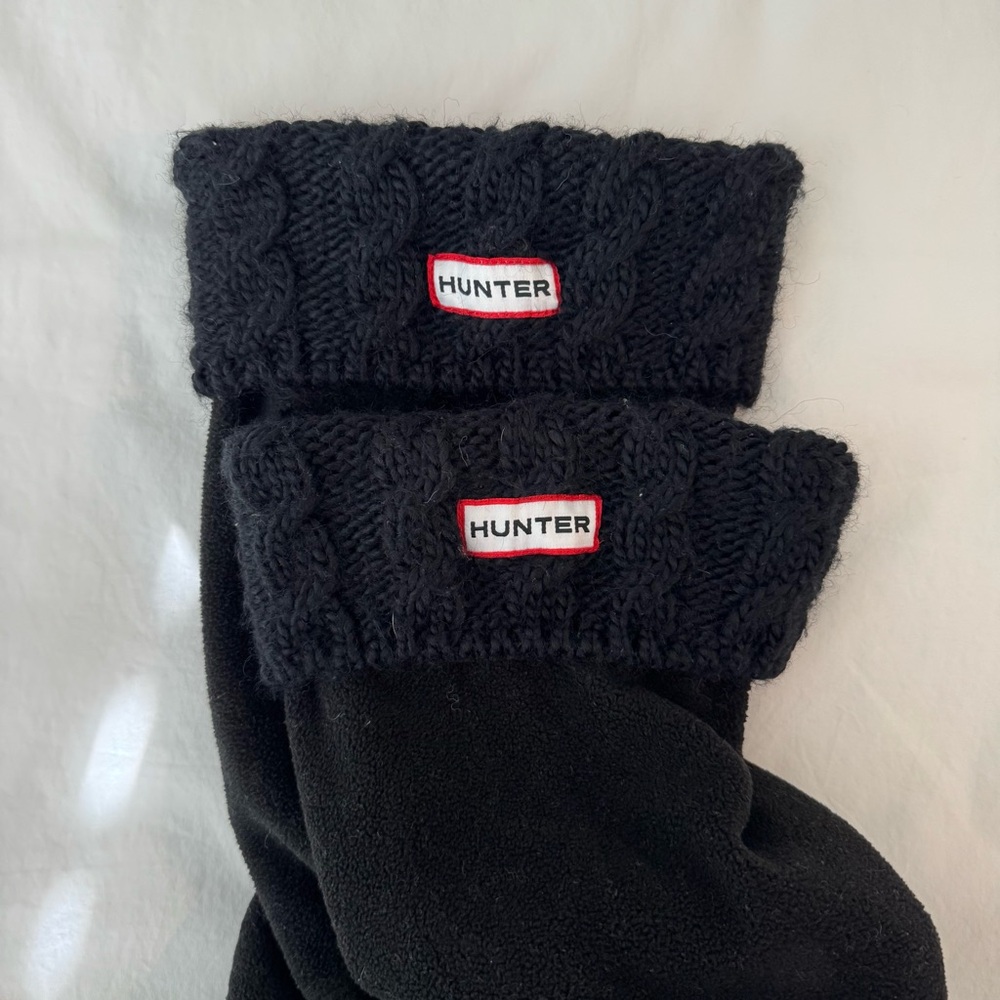 Hunter Boot Sock with Knit Detail